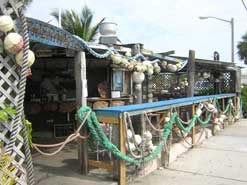 Nautical themed B.O.s Fish Wagon, with sea buoys and rope