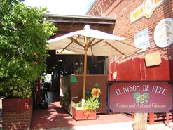 View of entrance to El Meson de Pepe restaurant