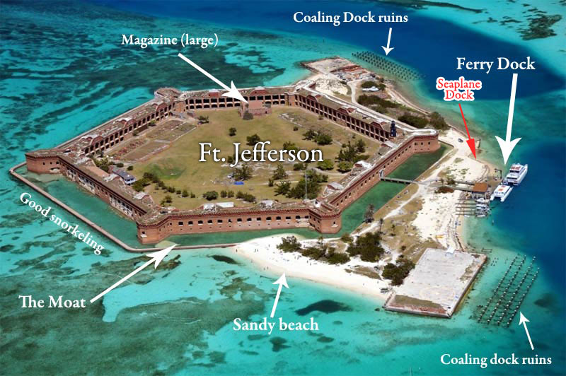 seaplane-map-dry-tortugas | Key West Travel Guide - Visitor Information for Key West, FL in the